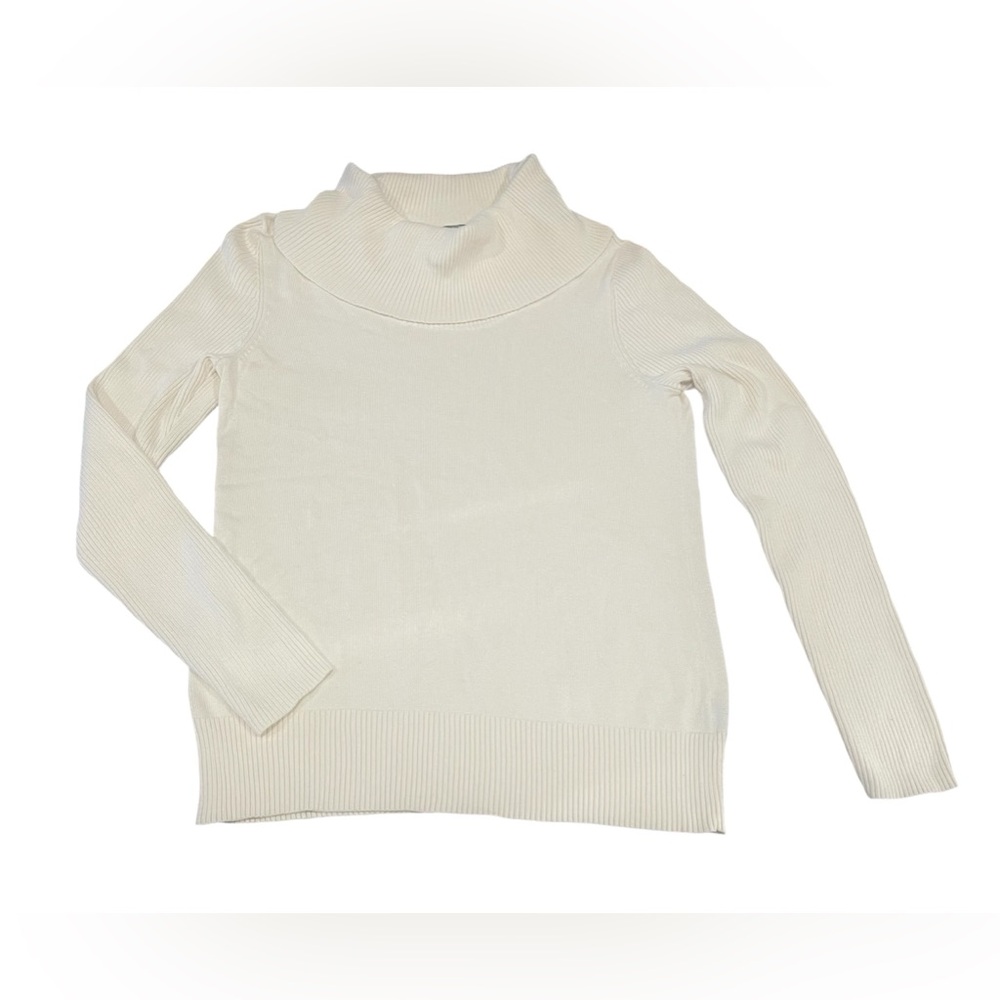 💫Lauren Ralph Lauren Ivory Cowl Neck/Turtle Casual Sweater Women’s Size L💫